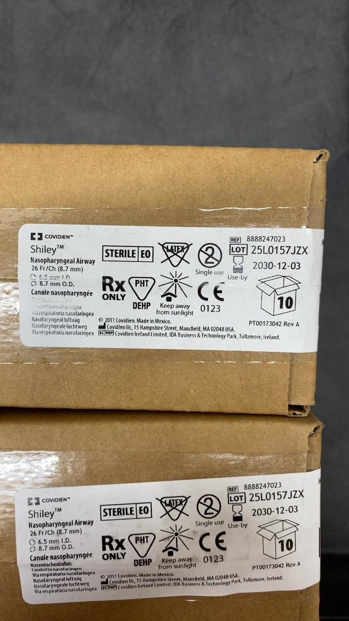 8888247023 - COVIDIEN - Shiley Nasopharyngeal Airway 26 Fr/Ch (8.7 mm), (BX/10)