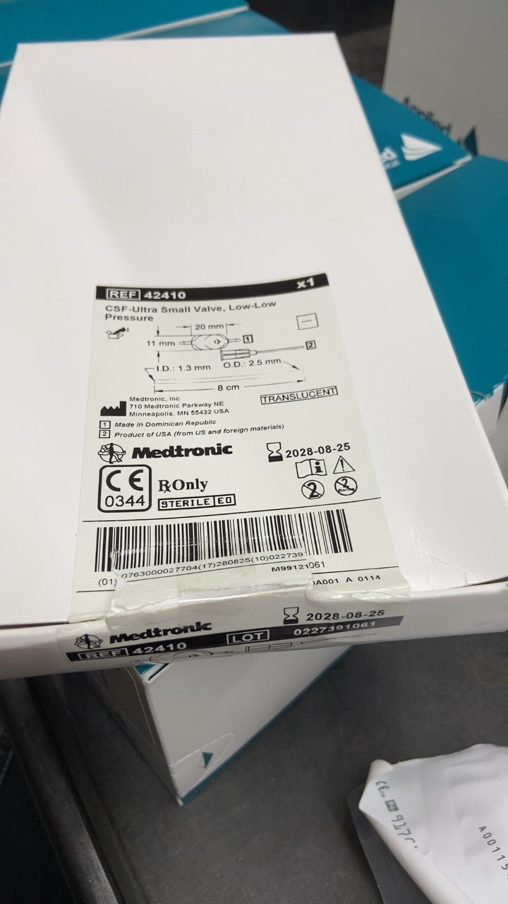 42410 - MEDTRONIC - Csf-Flow Control Valve, Ultra Small, Low Pressure, (BX/1)