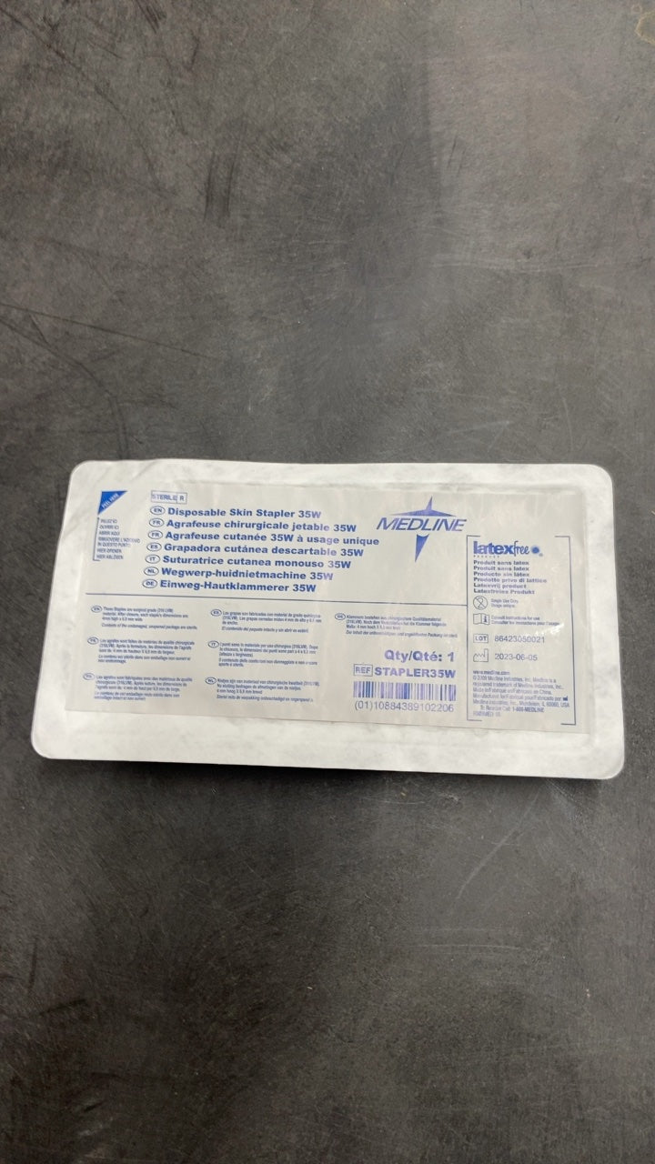 STAPLER35W - MEDLINE - Disposable Skin Stapler 35w, (EA/1)
