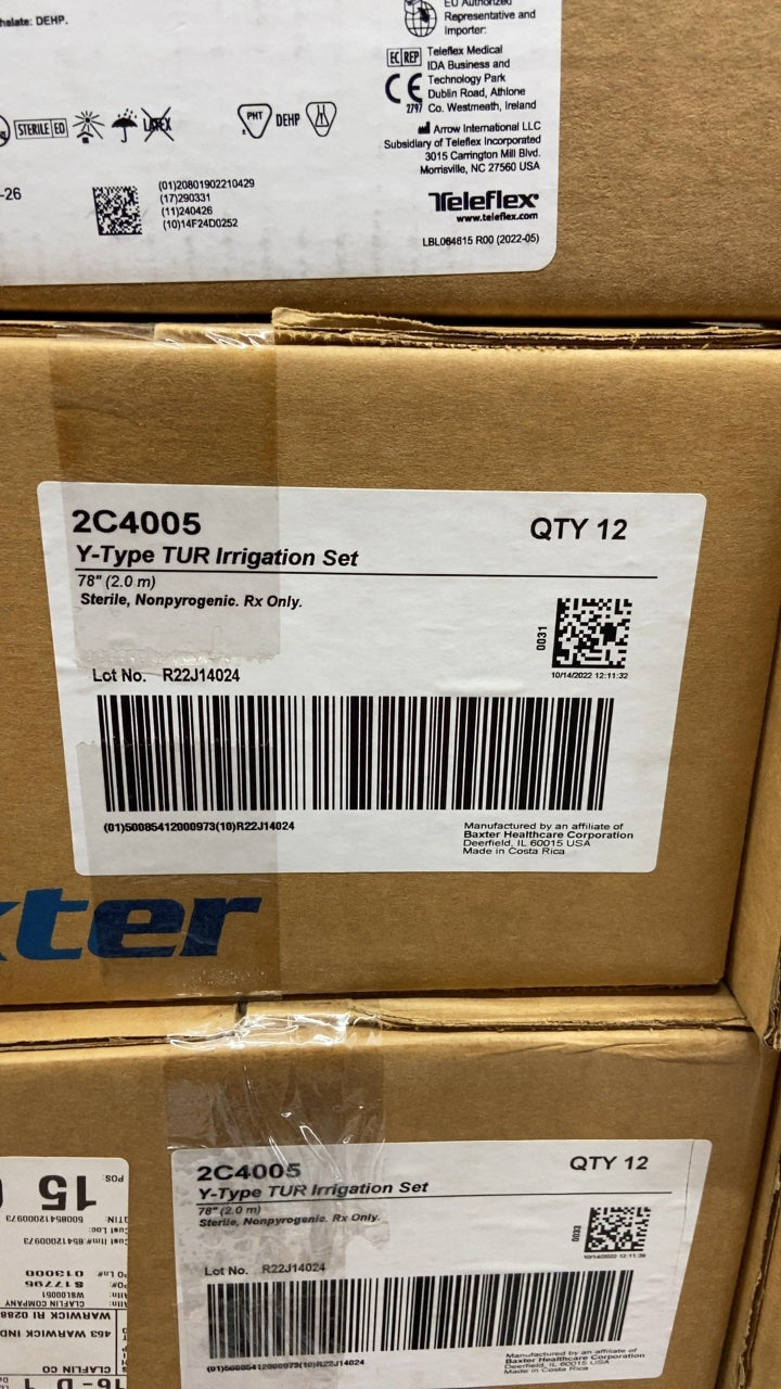 2C4005 - BAXTER - Y-Type TUR Irrigation Set, (BX/12)