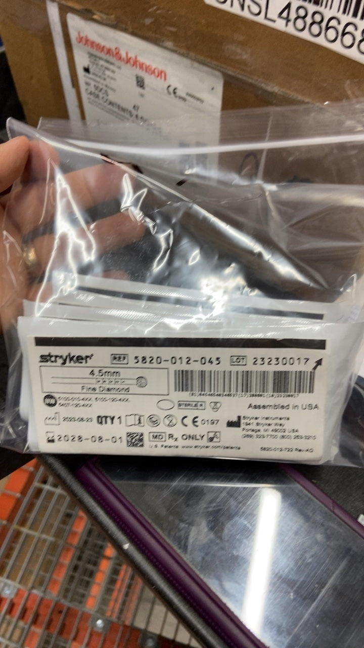 5820-012-045 - STRYKER - 4.5Mm Round Diamond Bur, (EA/1)
