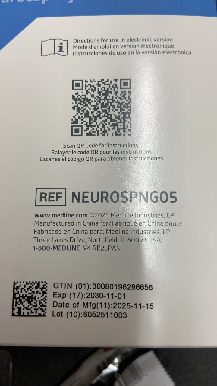 NEUROSPNG05 - MEDLINE - Medline Sponge,Neuro,0.5"X0.5",Xr,Strl,10/Pk, (BX/20)