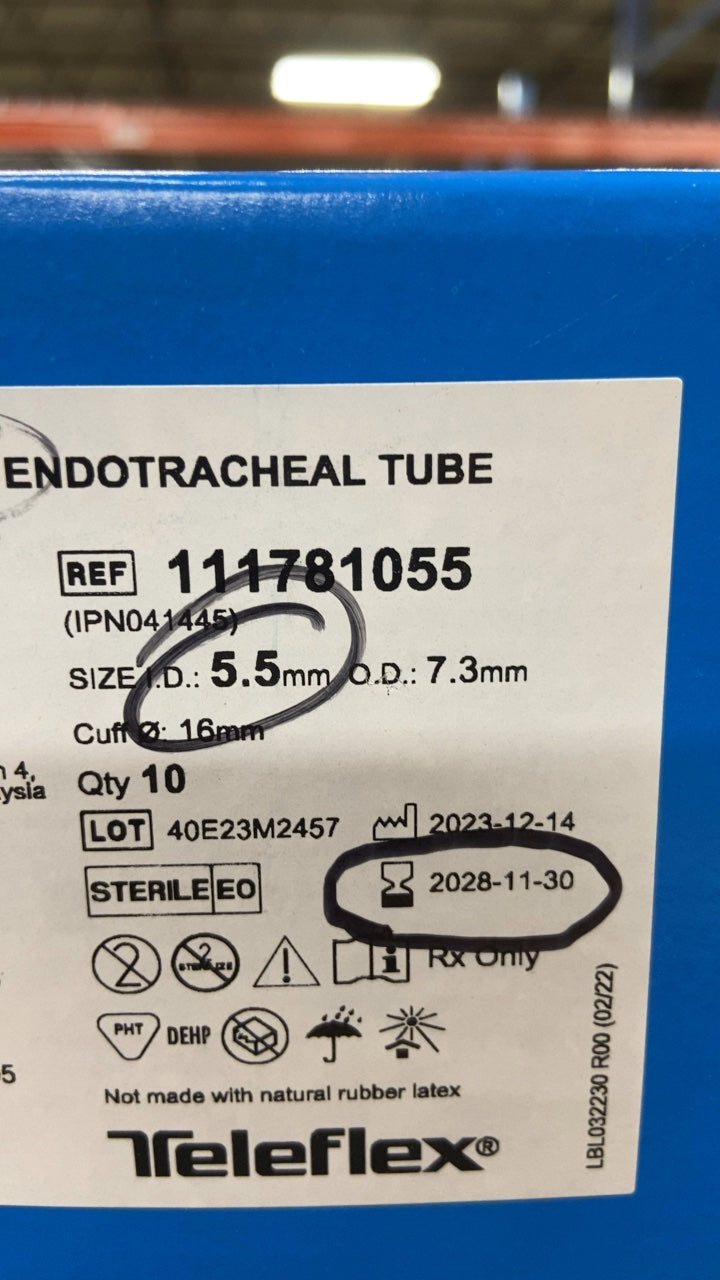 111781055 - TELEFLEX - ENDOTRACHEAL TUBE, (BX/10)