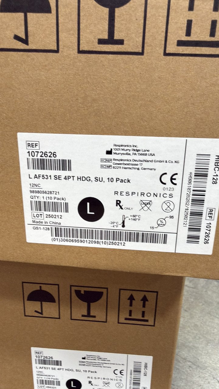 1072626 - RESPIRONICS - L AFS31 SE 4PT HDG, SU, 10 Pack, (BX/10)