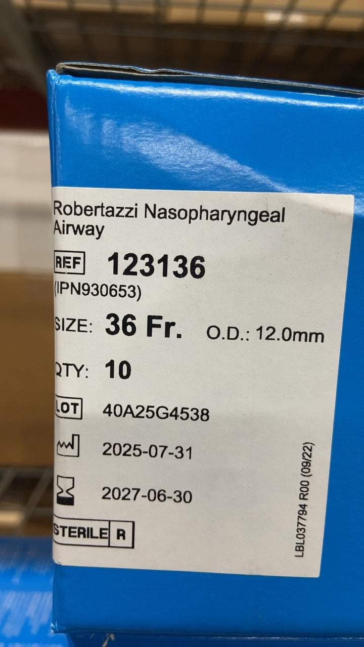 123136 - TELEFLEX - Robertazzi Nasopharyngeal Airway, (BX/10)