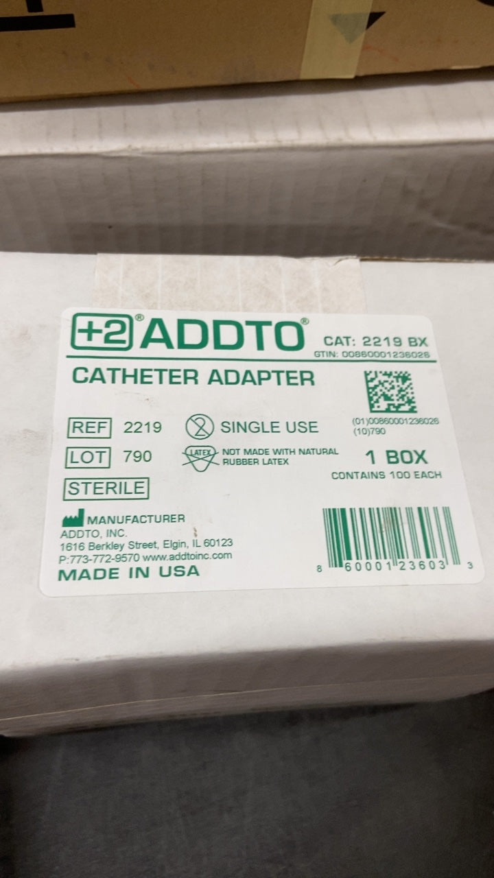 2219 - ADDTO - CATHETER ADAPTER, (BX/100)