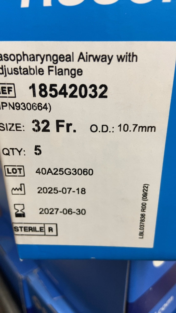 18542032 - TELEFLEX - Nasopharyngeal Airway with Adjustable Flange, (BX/5)