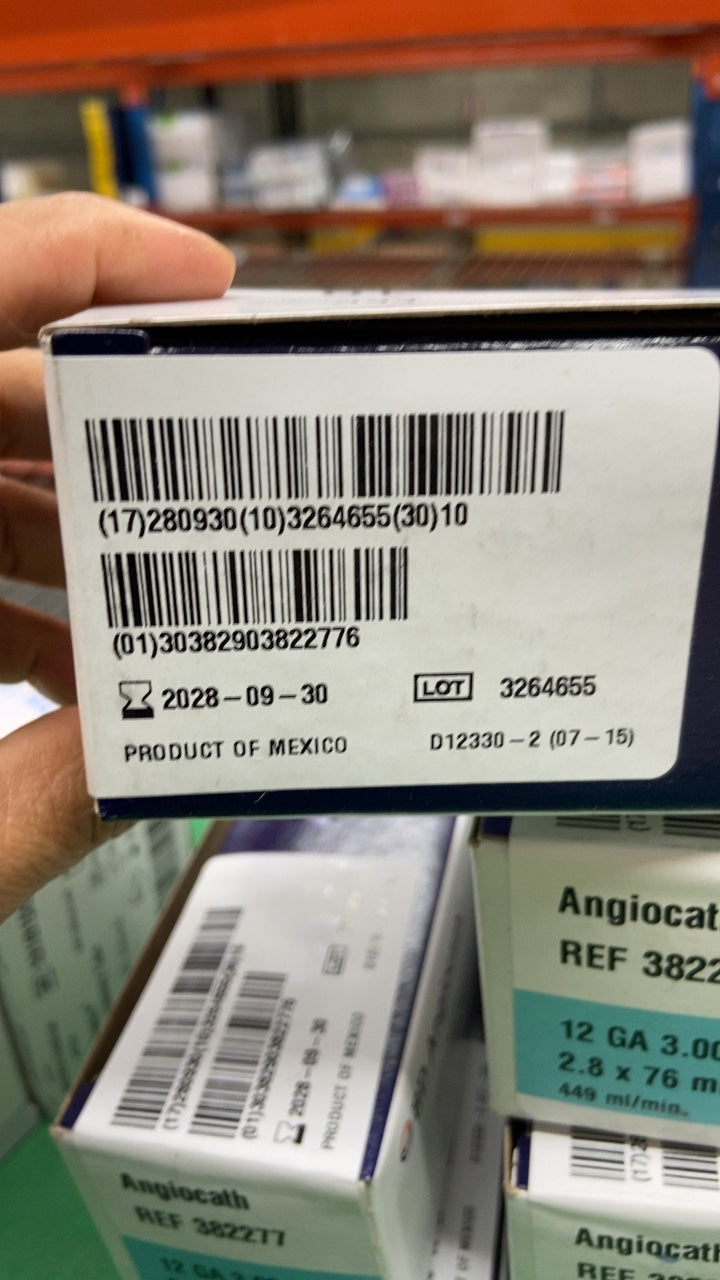 382277 - BD - Bd Angiocath Special Lgt Bl 12Ga X 3.0In, (BX/10)