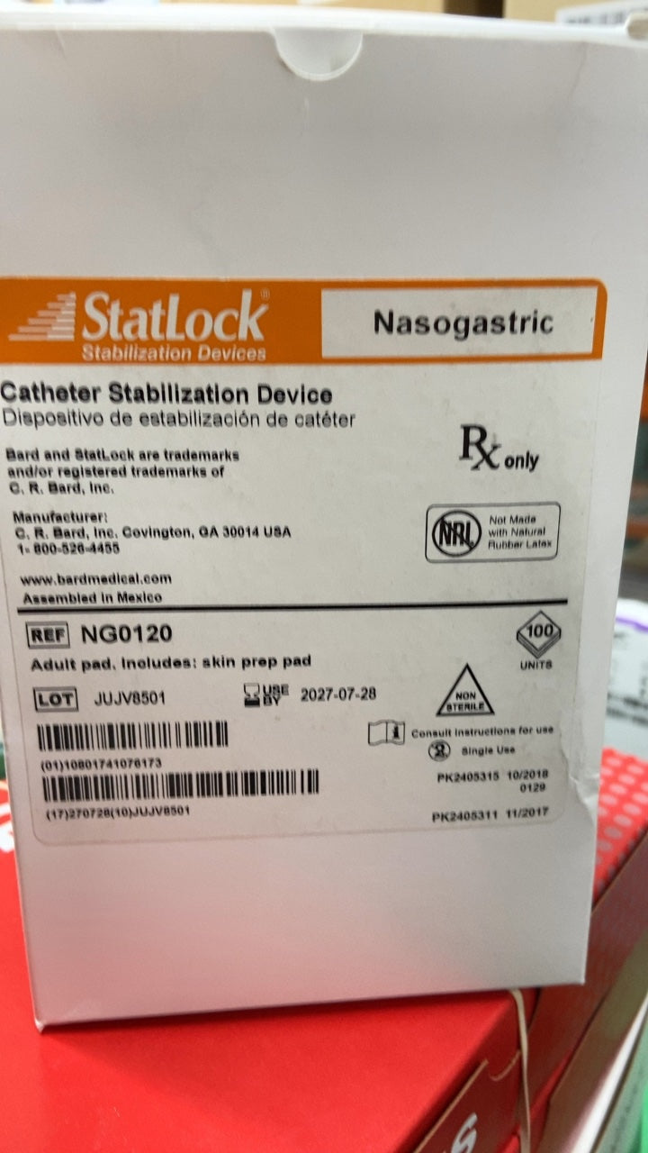 NG0120 - BARD - Catheter Stabilization Device, (BX/100)