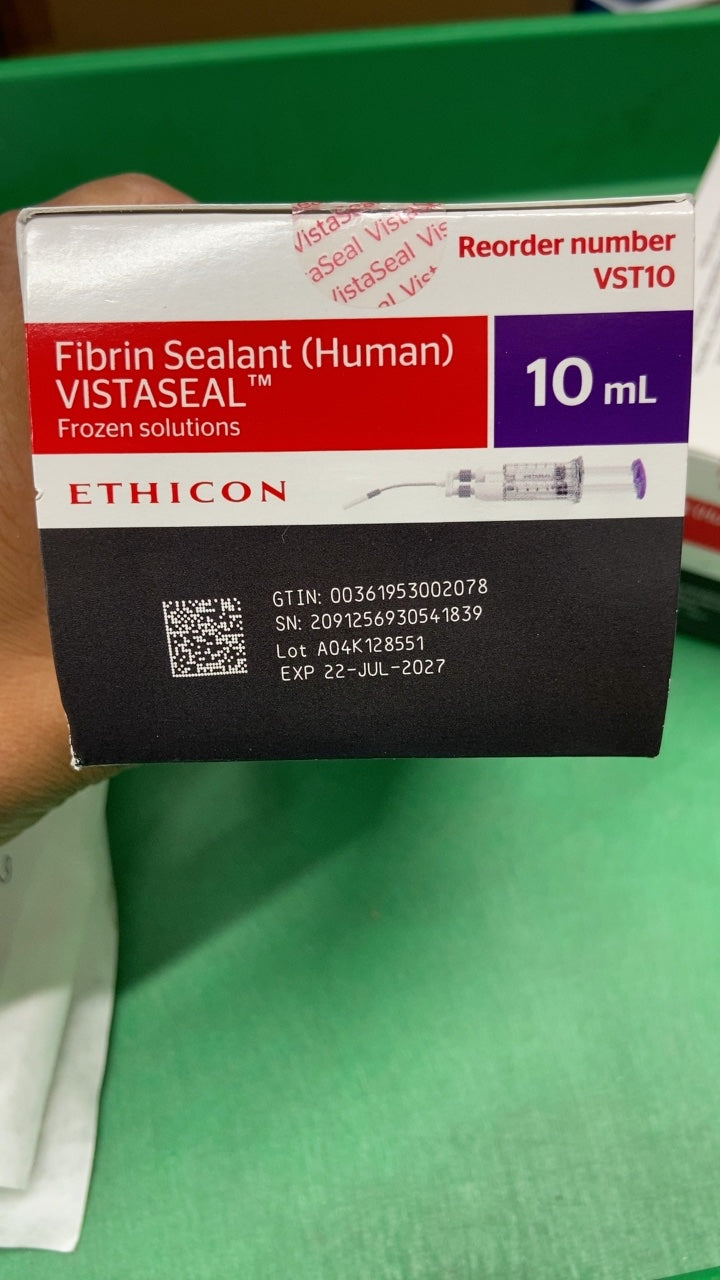VST10 - ETHICON - Fibrin Sealant (Human) VISTASEAL Frozen solutions 10 mL, (BX/1)