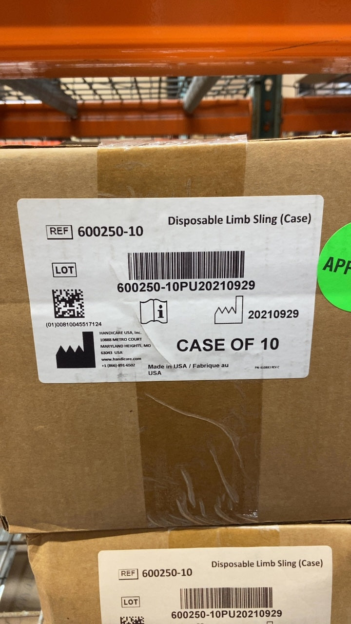 600250-10 - HANDICARE - Disposable Limb Sling (Case), (CS/10)