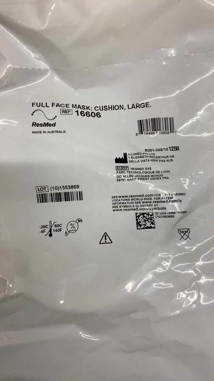 16606 - RESMED - FULL FACE MASK- CUSHION, LARGE, (EA/1)