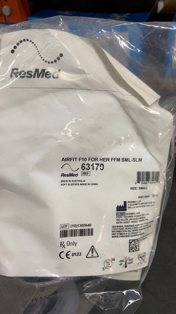 63170 - RESMED - AIRFIT F10 FOR HER FFM SML-SLM, (EA/1)