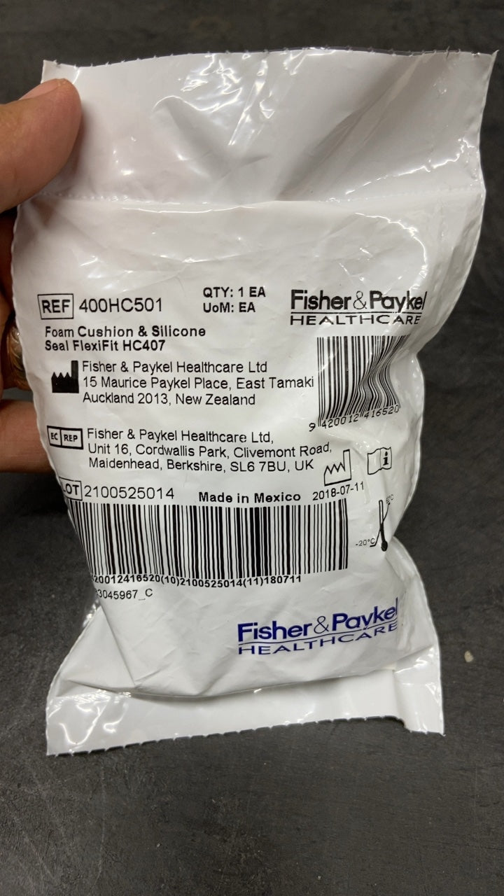 400HC501 - FISHER & PAYKEL - Foam Cushion & Silicone Seal FlexiFit HC407, (EA/1)