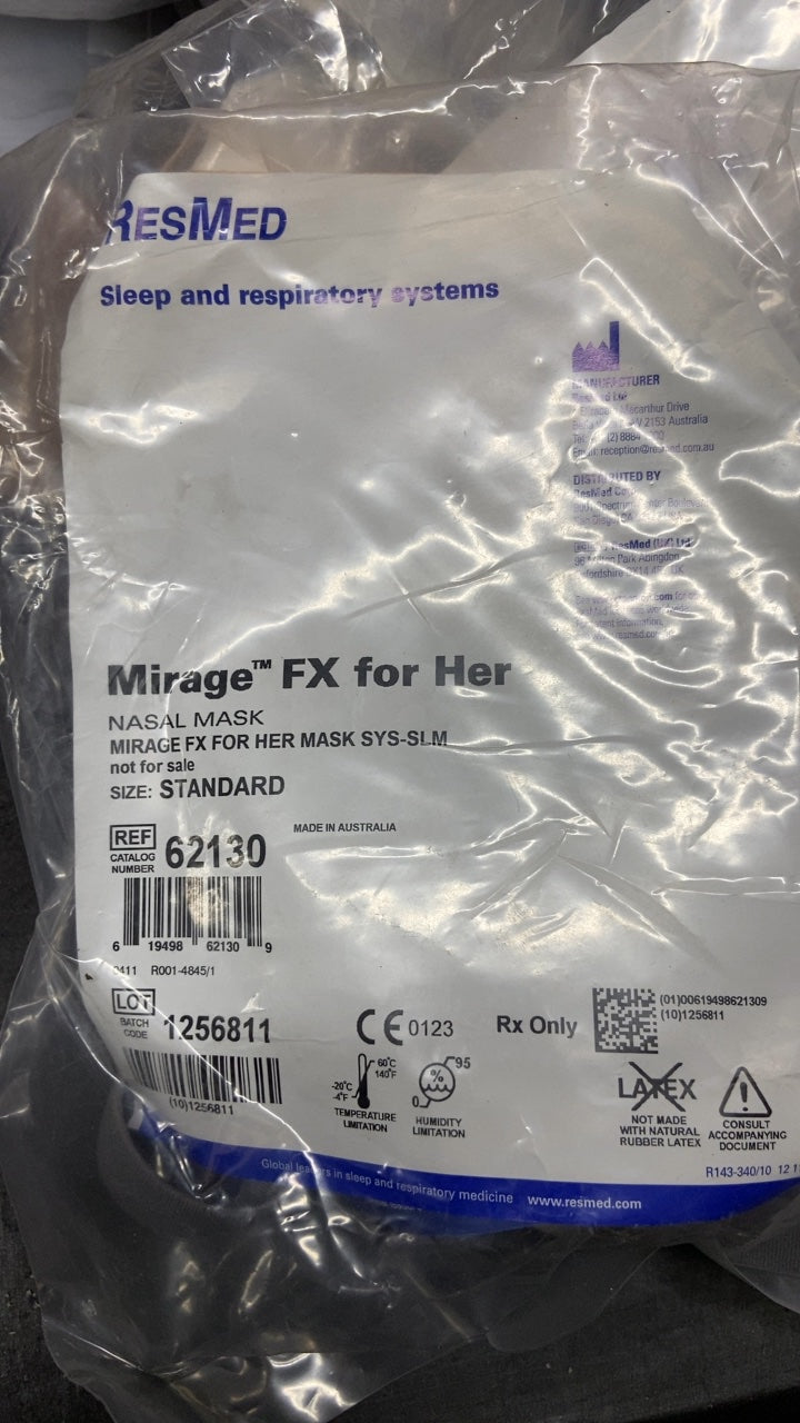 62130 - RESMED - Mirage FX for Her Nasal Mask, (EA/1)