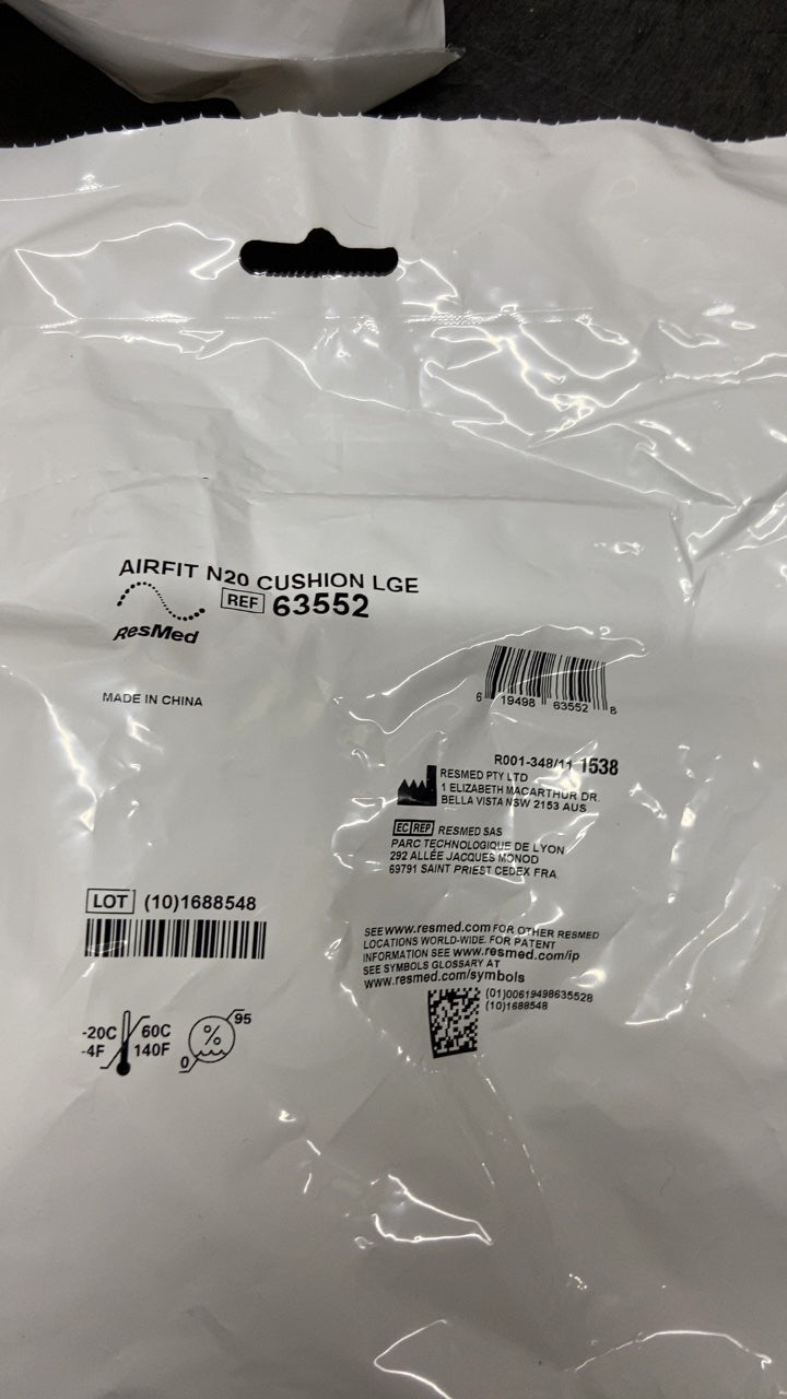 63552 - RESMED - AIRFIT N20 CUSHION LGE, (EA/1)