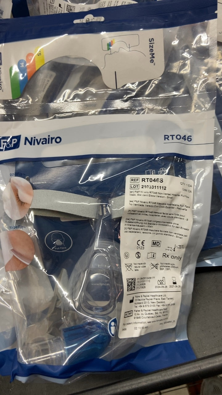 RT046S - FISHER & PAYKEL - Nivairo RTO46 Non-Vented Oxygen Mask, (EA/1)