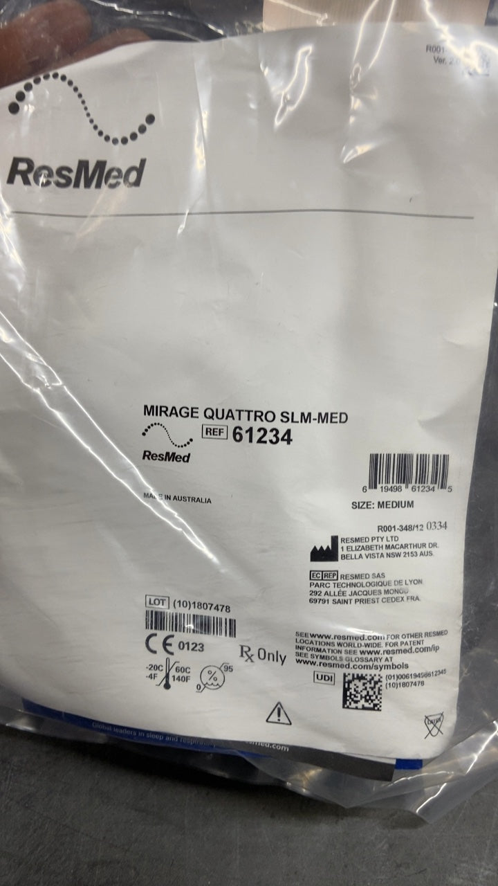 61234 - RESMED - MIRAGE QUATTRO SLM-MED, (EA/21)