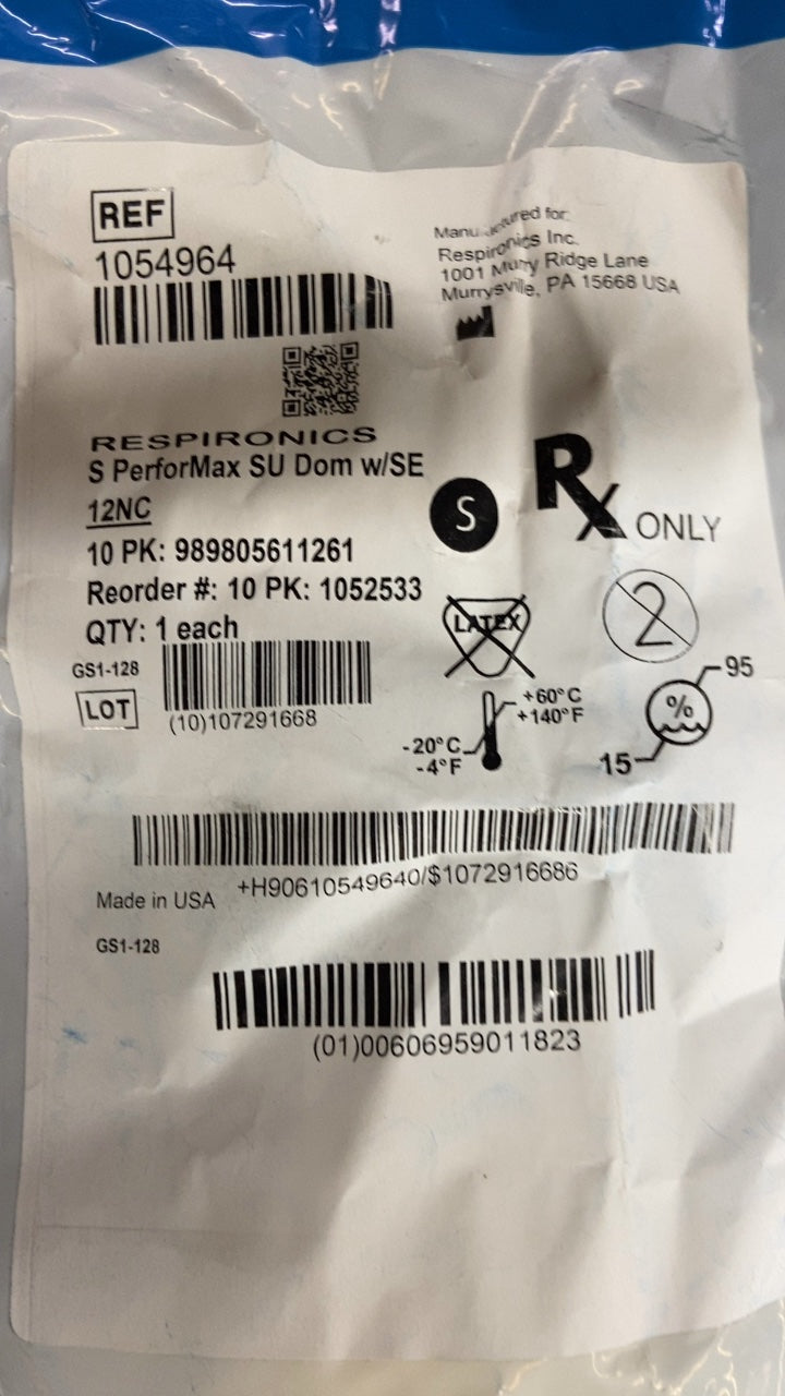 1054964 - RESPIRONICS - S PerforMax SU Dom w/SE, (EA/35)