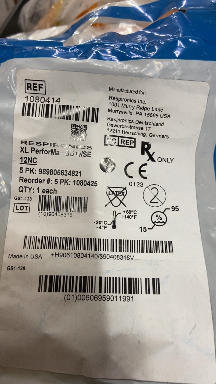 1080414 - RESPIRONICS - RESPIRONICS XL PerforMax 50 T/SE 12NC, (EA/1)