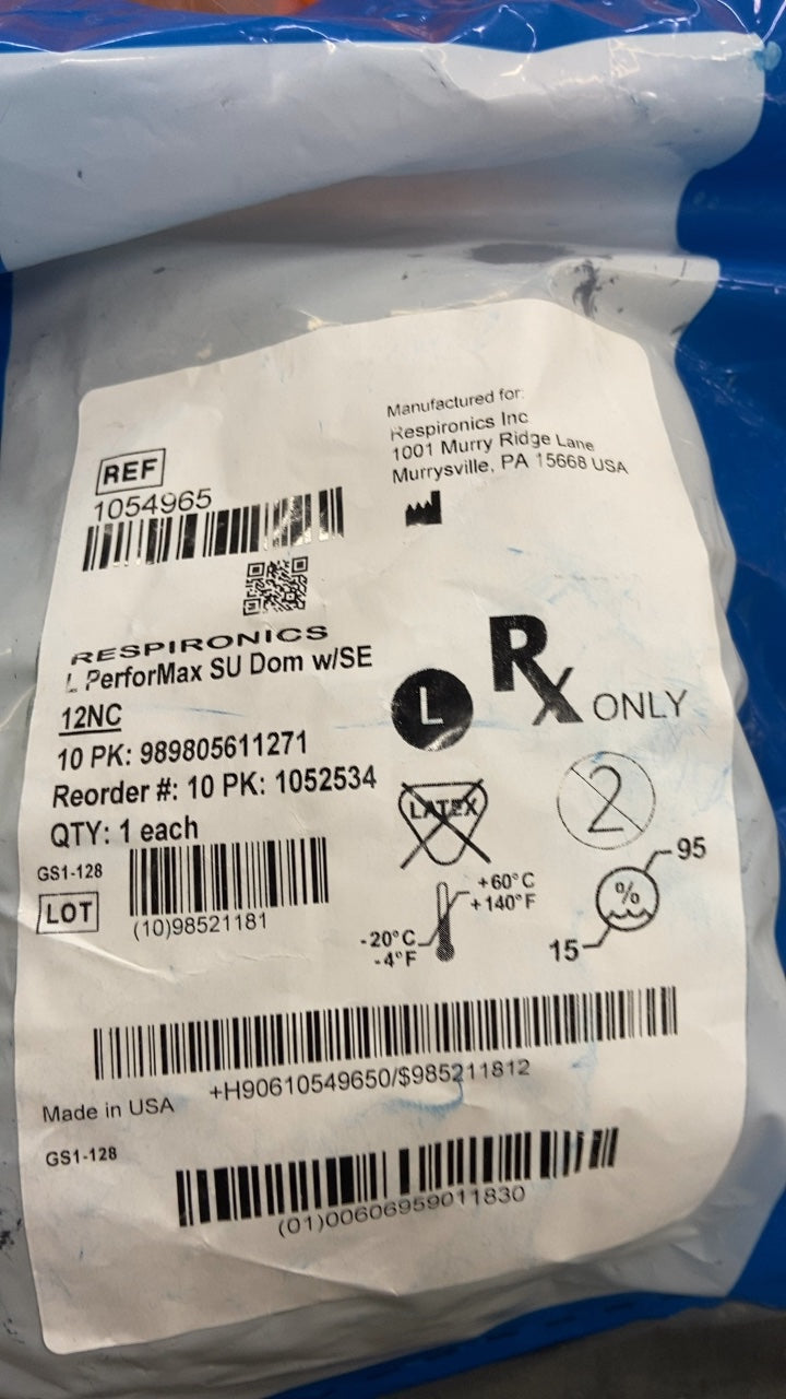 1054965 - RESPIRONICS - PerforMax SU Dom w/SE, (EA/1)