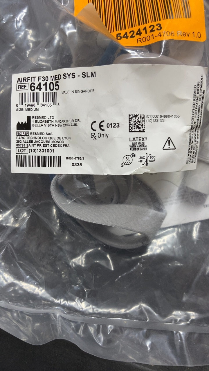 64105 - RESMED - AIRFIT F30 MED SYS - SLM, (EA/1)