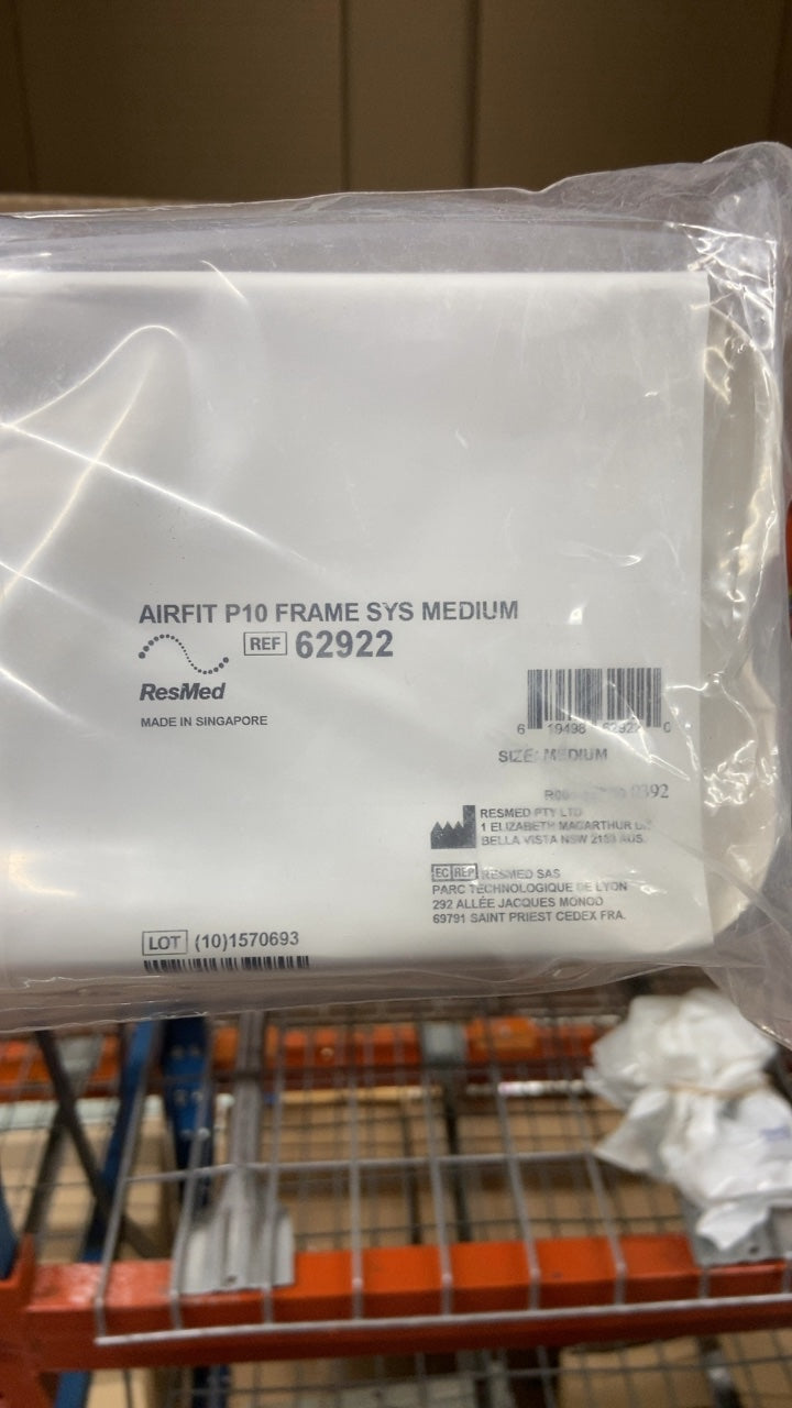 62922 - RESMED - AIRFIT P10 FRAME SYS MEDIUM, (EA/1)
