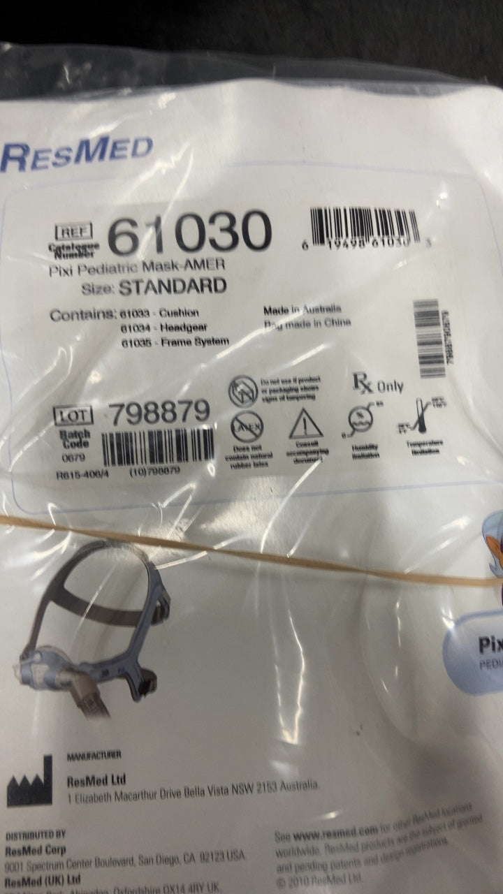 61030 - RESMED - Pixi Pediatric Mask AMER, (EA/1)