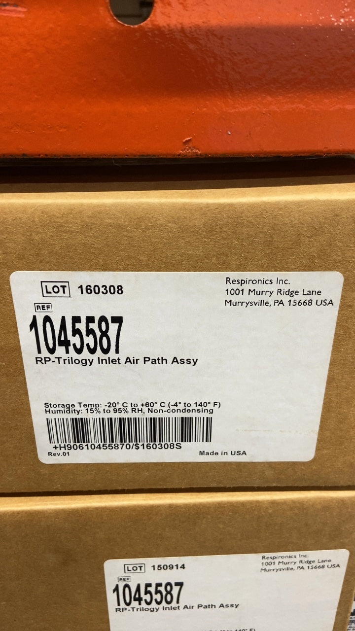 1045587 - RESPIRONICS - RP-Trilogy Inlet Air Path Assy, (BX/1)