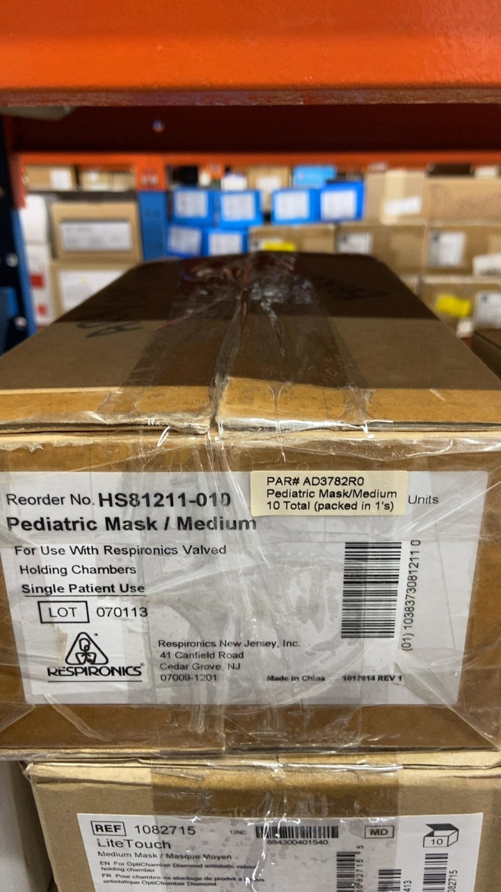 HS81211-010 - RESPIRONICS - Pediatric Mask / Medium, (1/10)