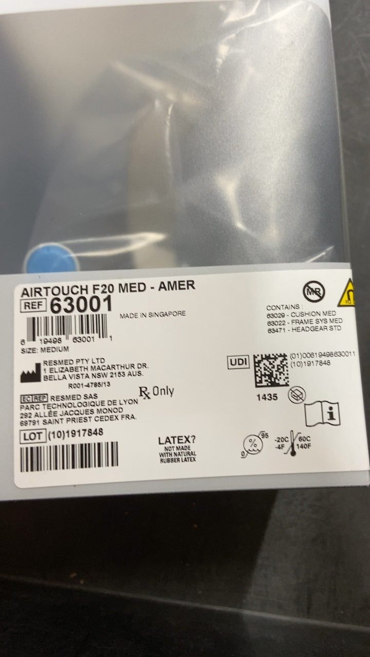 63001 - RESMED - AIRTOUCH F20 MED - AMER, (BX/1)