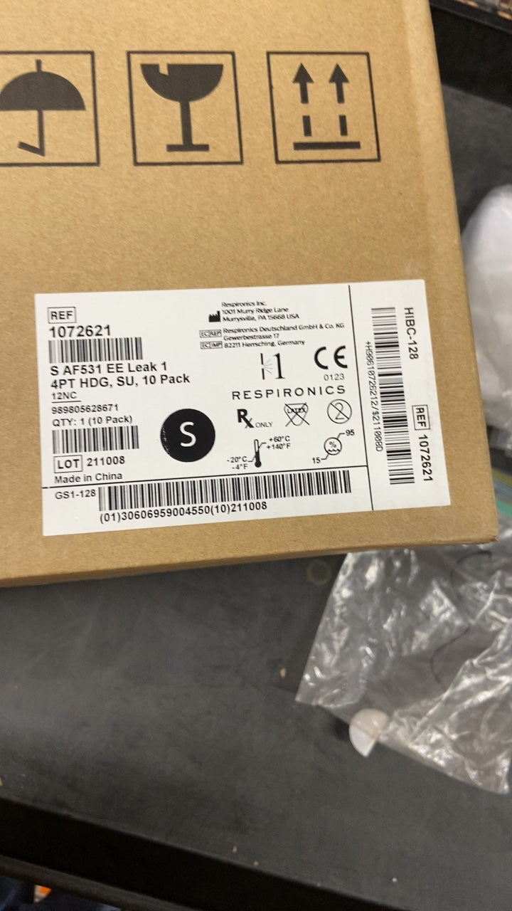 1072621 - RESPIRONICS - SAF531 EE11, Cak 1 4PT HDG, SU, 10 Pack, (BX/10)