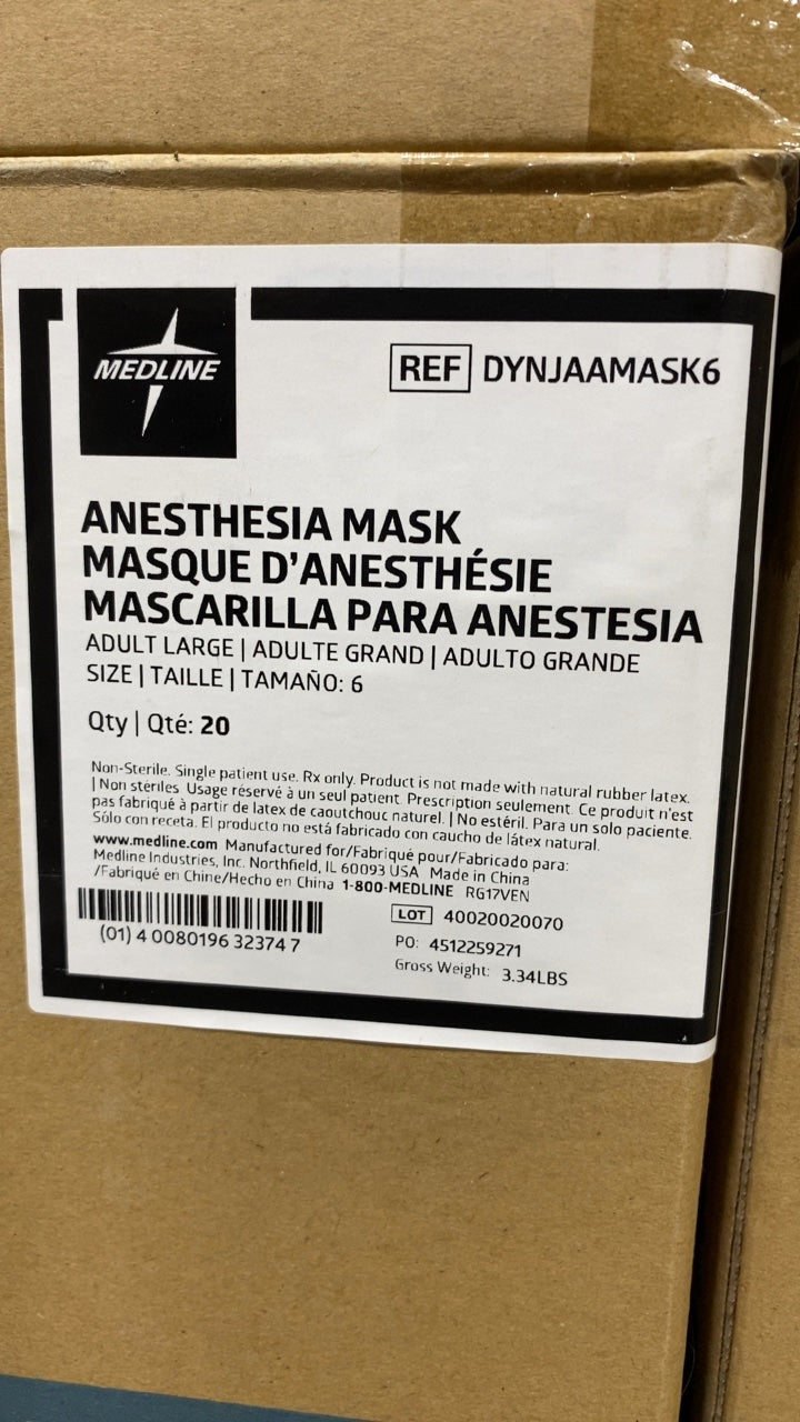 DYNJAAMASK6 - MEDLINE - ANESTHESIA MASK ADULT LARGE SIZE 6, (CS/20)
