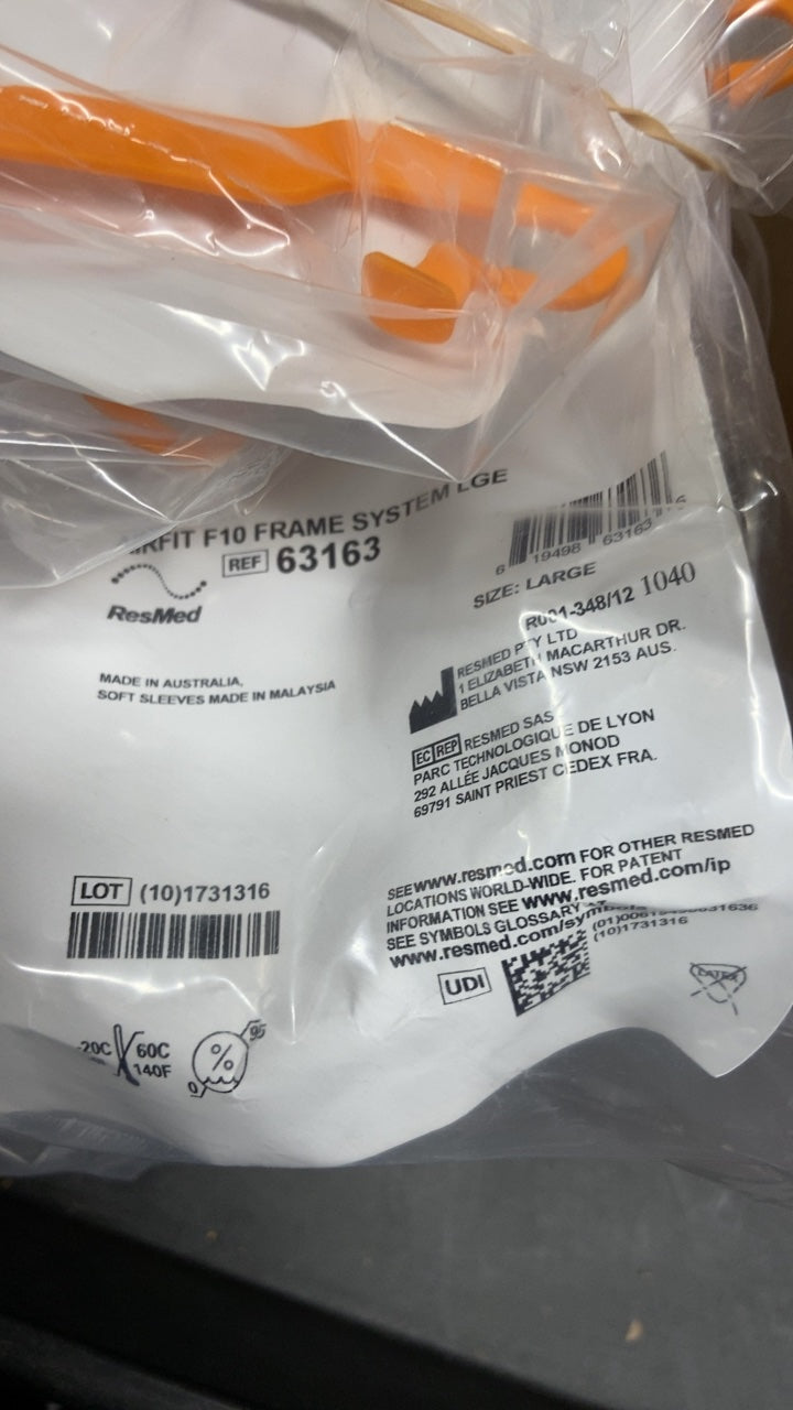 63163 - RESMED - AIRFIT F10 FRAME SYSTEM GE, (EA/1)