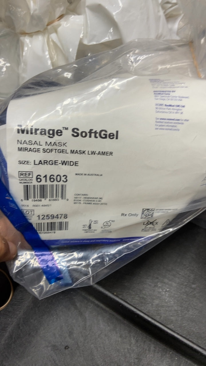 61603 - RESMED - Mirage SoftGel Nasal Mask Large-Wide, (EA/1)