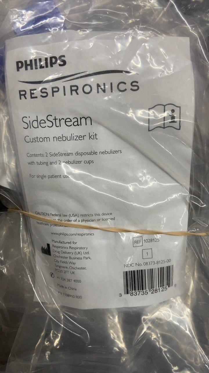 1028125 - RESPIRONICS - SideStream Custom nebulizer kit, (EA/1)