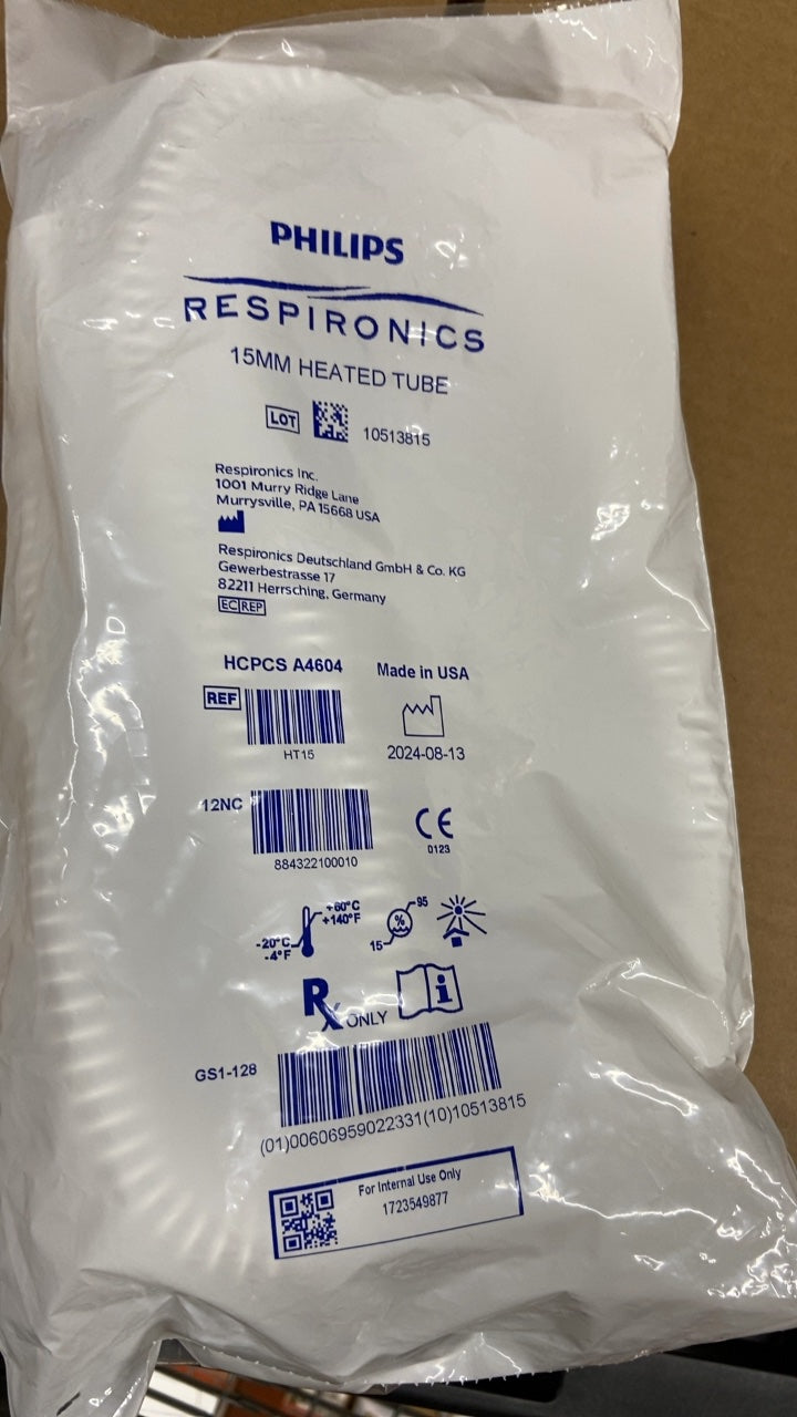 HCPCS A4604 - RESPIRONICS - 15MM HEATED TUBE, (EA/25)