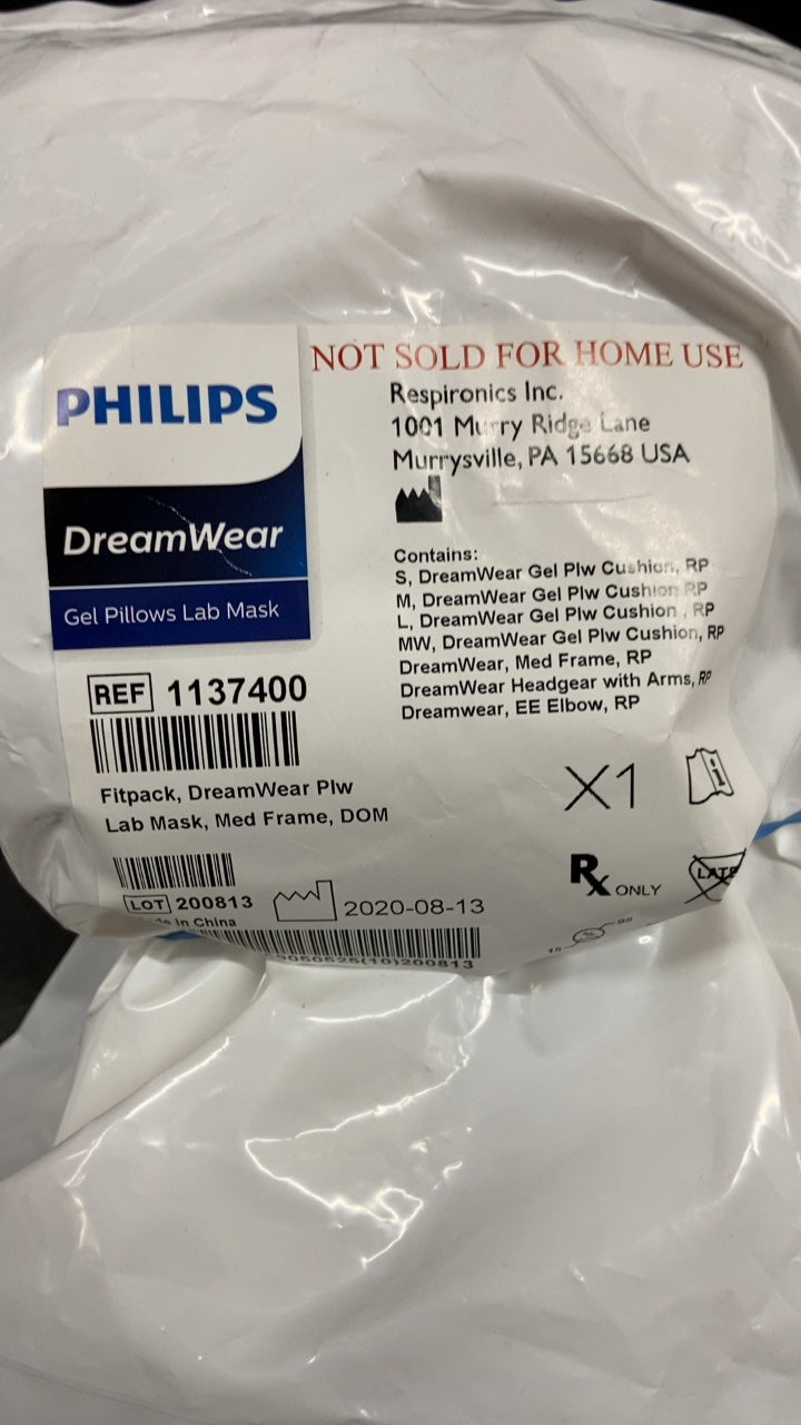 1137400 - RESPIRONICS - DreamWear Gel Pillows Lab Mask, (EA/1)