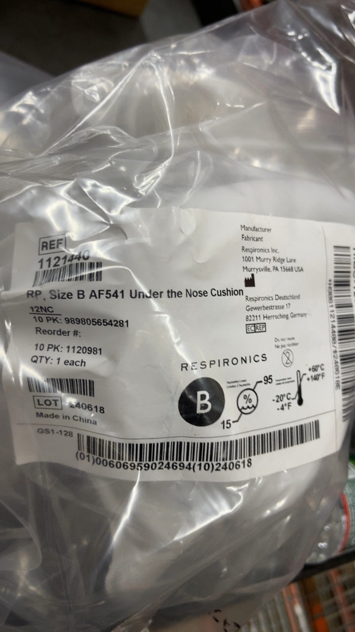 1121440 - RESPIRONICS - RP, Size B AF541 Under the Nose Cushion, (EA/1)