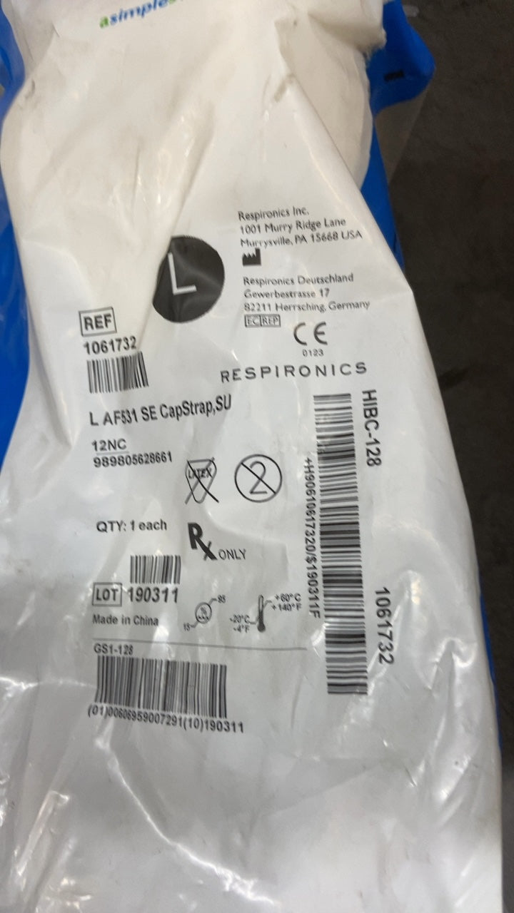 1061732 - RESPIRONICS - L AFRI SE CapStrap,SU, (EA/4)