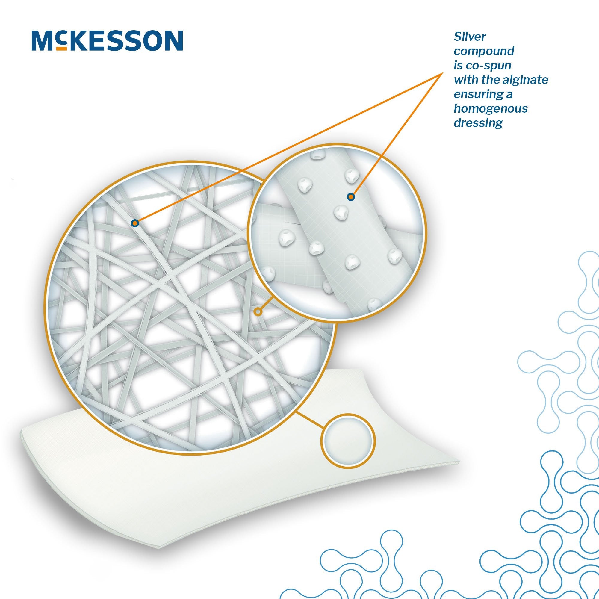 981697 - McKesson - McKesson Silver Alginate Dressing 3/4 X 12 Inch Rope Sterile, 3560, Case of 50, (CS)