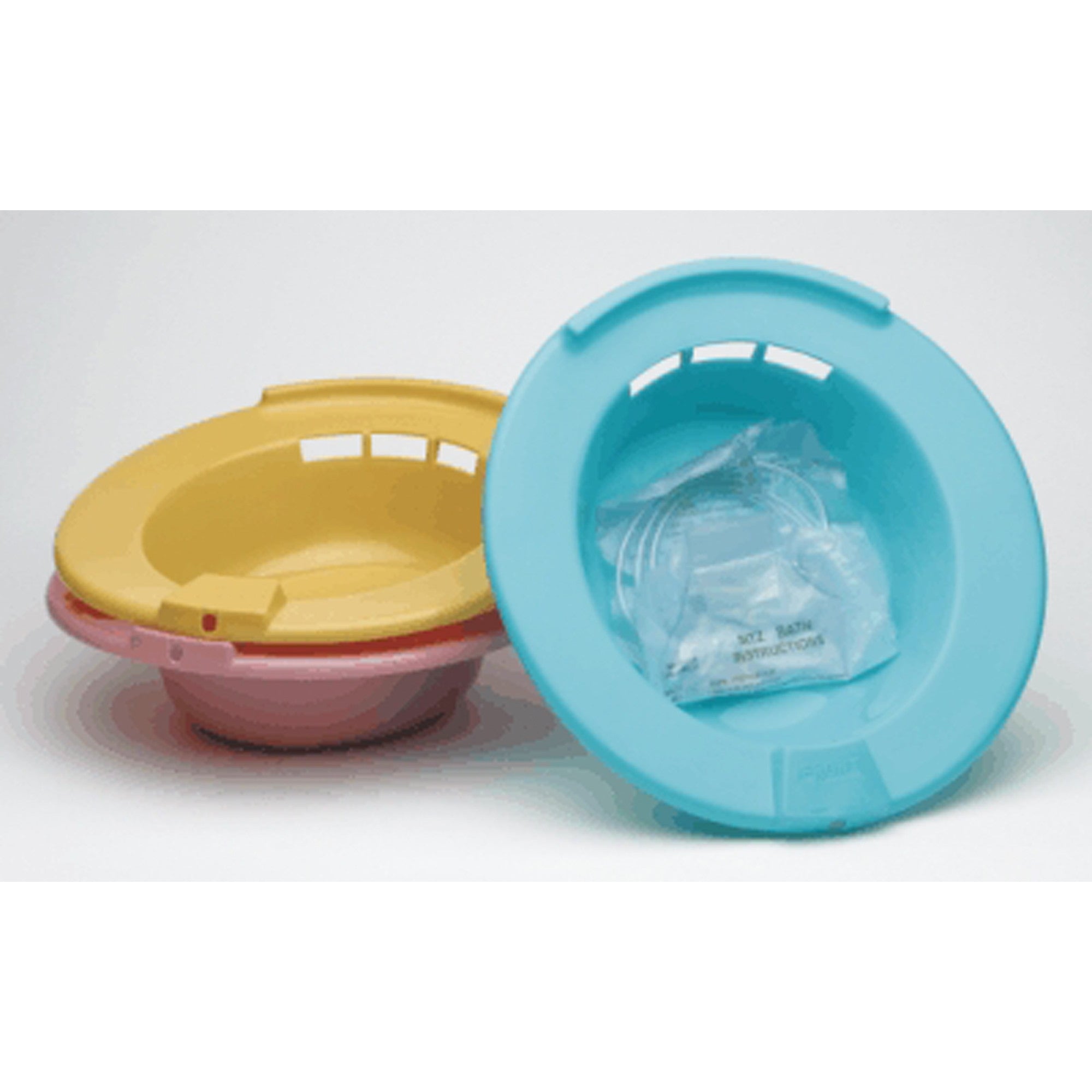 189197 - Medegen - Sitz Bath Round Turquoise Polypropylene 2000 mL Bag Graduated, 500 mL Increments up to 2000 mL H990-07 Pack of 1, (EA)