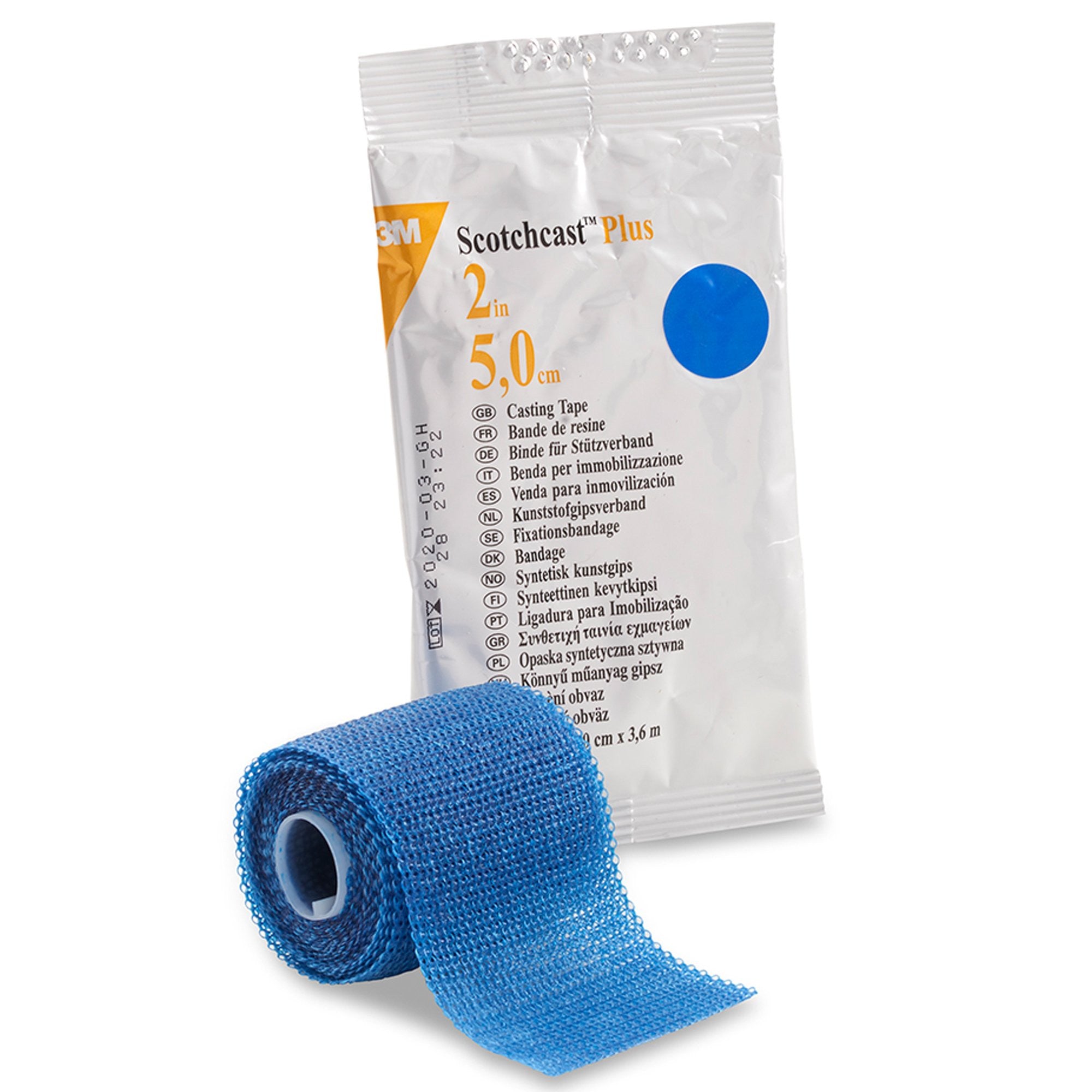 198265 - Scotchcast - Cast Tape 3M Scotchcast Plus 2 Inch x 12 Foot Fiberglass / Resin Blue 82002B Pack of 1, (EA)