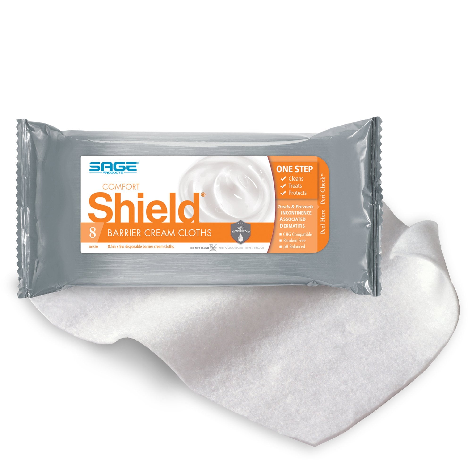385623 - Comfort - Comfort Shield Incontinence Care Wipe, Unscented, 7905, Case of 384, (CS)