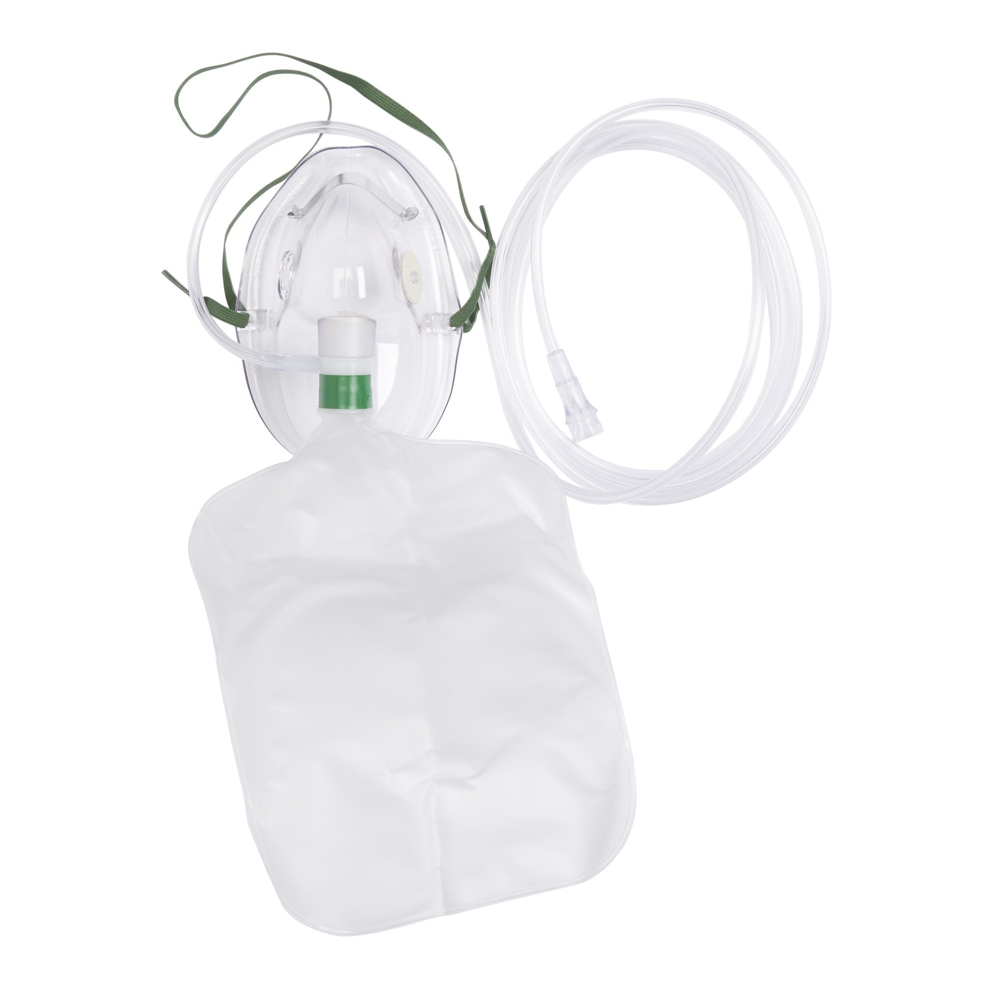 37342 - Medline - NonRebreather Oxygen Mask Elongated Style Adult One Size Fits Most Adjustable Head Strap / Nose Clip, HUD1059, Case of 50, (CS)