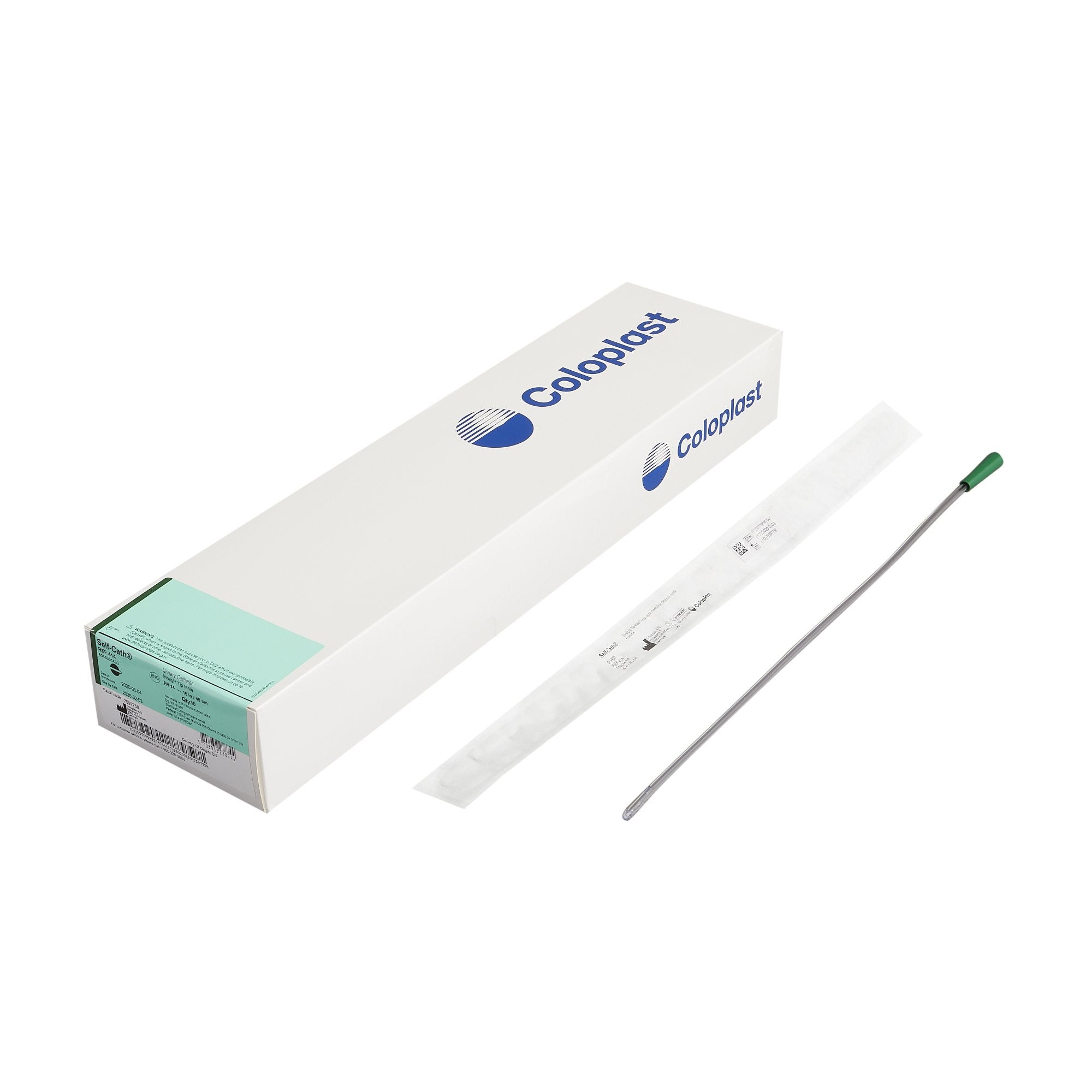 205261 - Self-Cath - Self-Cath 16'' Unisex Uncoated Urethral Catheter, 14 Fr., Straight Tip, Pack of 1, (EA)
