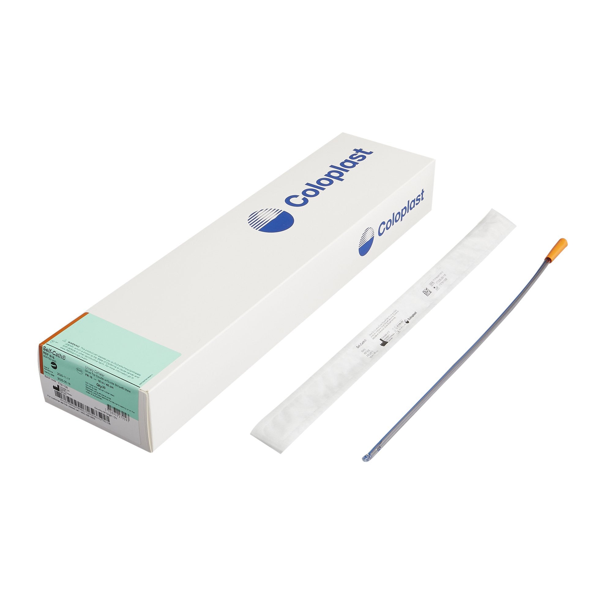 207877 - Self-Cath - Urethral Catheter Self-Cath Coude Olive Tip Uncoated PVC 16 Fr. 16 in, 816 Box of 30, (BX)