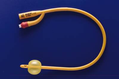 316728 - Rusch - Foley Catheter Rusch Gold 2-Way Standard Tip 5 cc Balloon 16 Fr. Silicone Coated Latex 180705160 Box of 10, (BX)