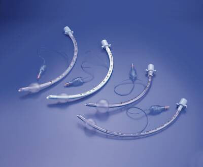 387016 - Portex - Portex Cuffed Endotracheal Tube 330 mm Length Curved 8.0 mm Adult Murphy Eye, 100/199/080, Pack of 1, (EA)