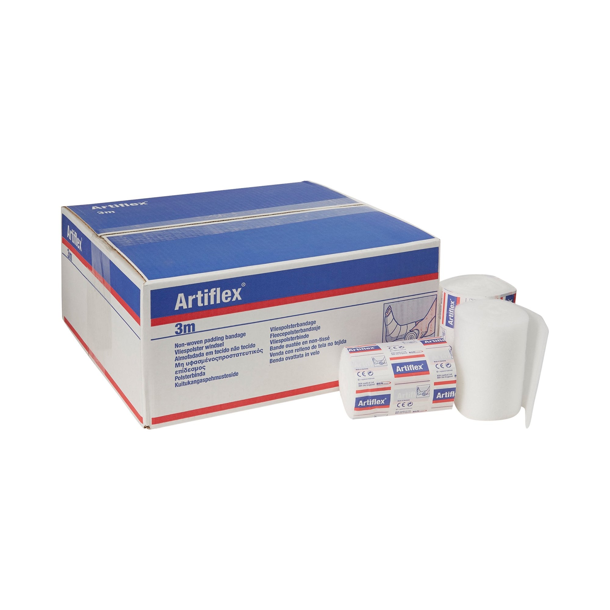 243903 - Artiflex - Orthopedic Padding Roll Undercast Artiflex 3.9 Inch x 3.3 Yard Polyester / Polypropylene / Polyethylene NonSterile 0904600 Case of 30, (CS)